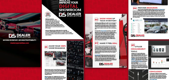 Preview Image of Dealer Specialties' 5 Ways To Improve Your Digital Showroom eBook